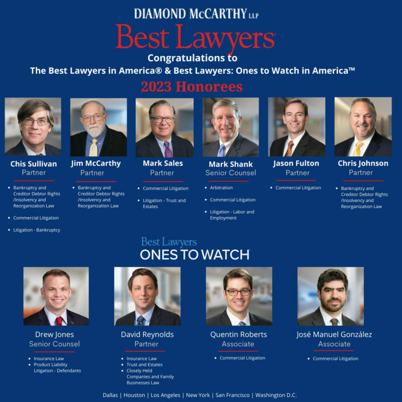 Best Lawyers 2023 Diamond Mccarthy Llp 6368